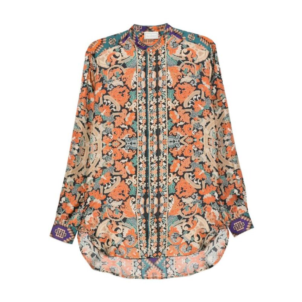 Pierre Louis Mascia Women's Printed Silk Shirt